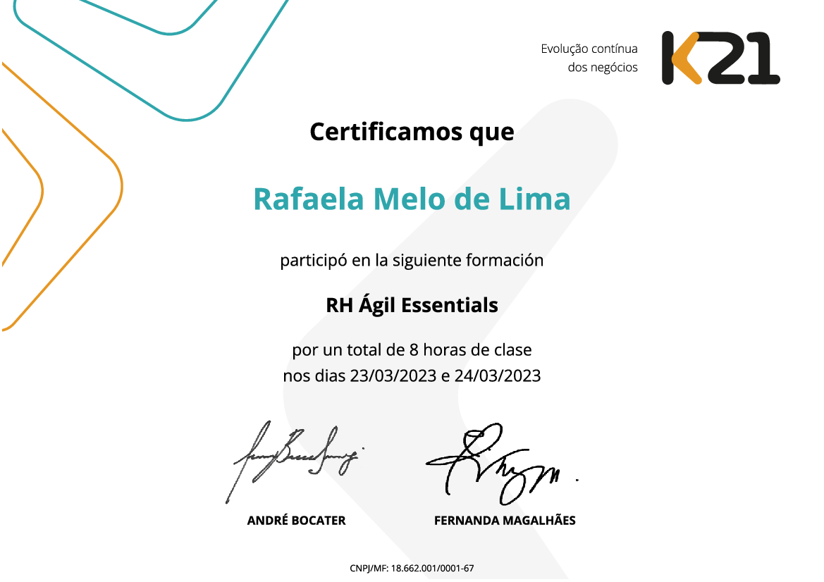 Certificado K21